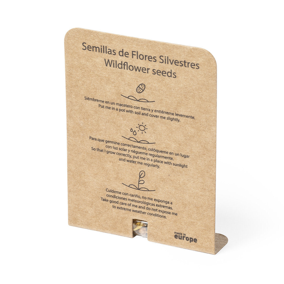 Cápsula de Sementes Flores Silvestres Coloridas