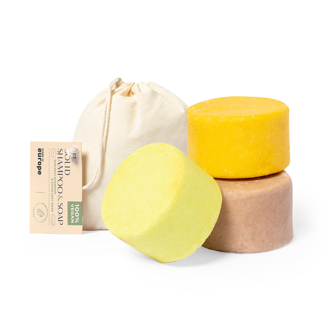 Set Vegano de Champôs Sólidos Naturais Turuen