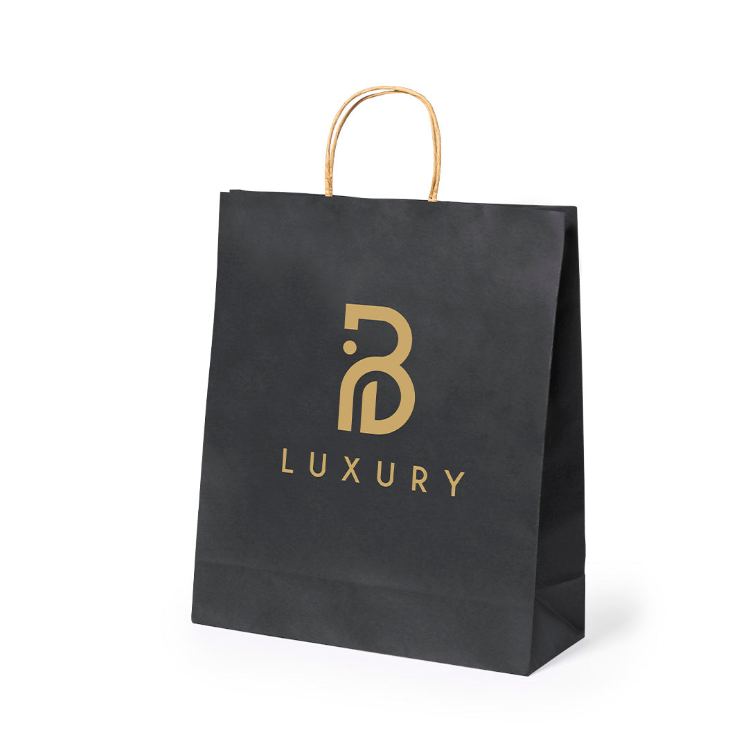 Saco Ecológico de Papel Reciclado Preto