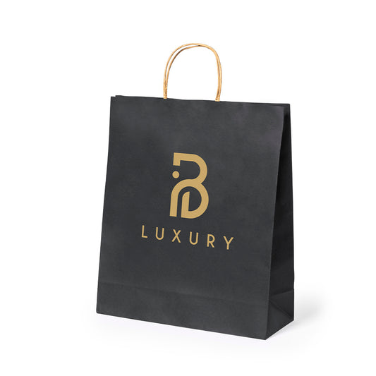 Saco Ecológico de Papel Reciclado Preto