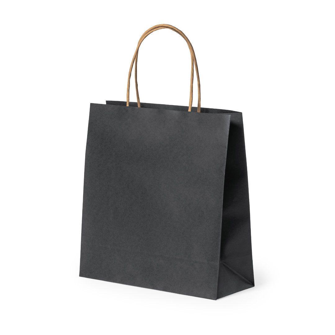Bolsa Fortis em Papel Reciclado Preto Resistente