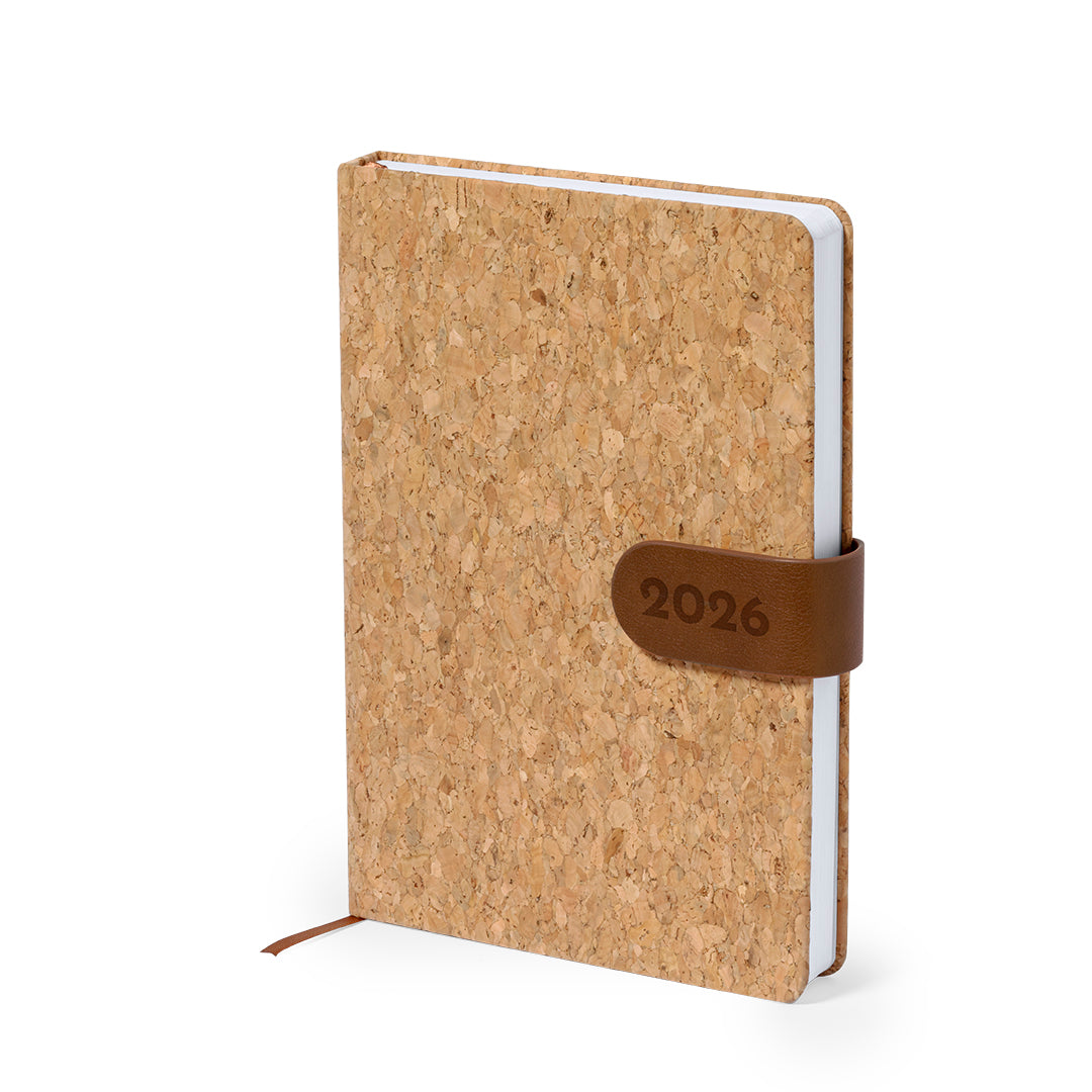Agenda A5 em Cortiça Natural com Fecho Magnético
