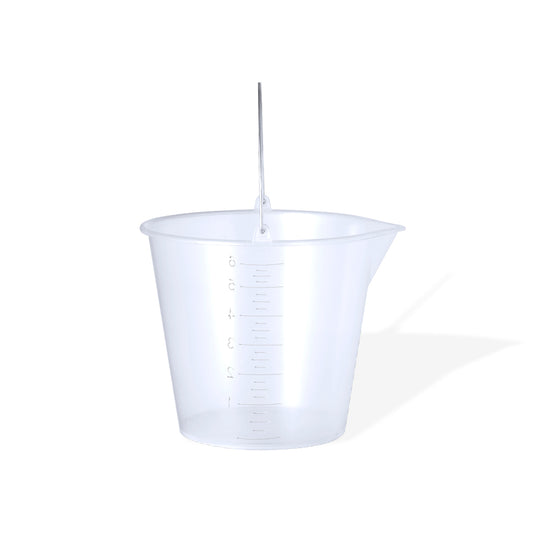 Cubo Medidor Transparente 6L com Asa Metálica