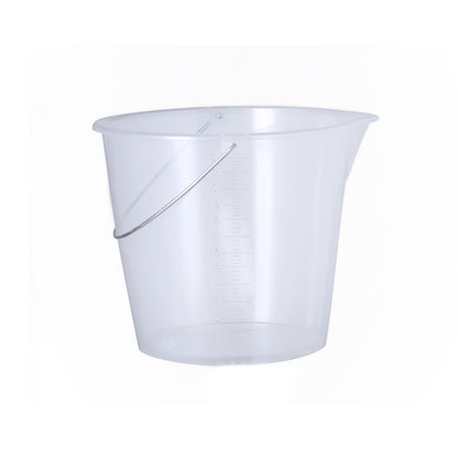 Cubo Medidor Transparente 11L com Asa Metálica