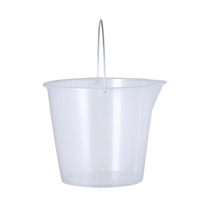 Cubo Medidor Transparente 11L com Asa Metálica