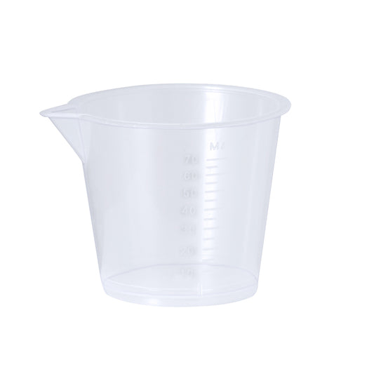 Vaso Medidor Transparente 70 ml com Medidor Lateral