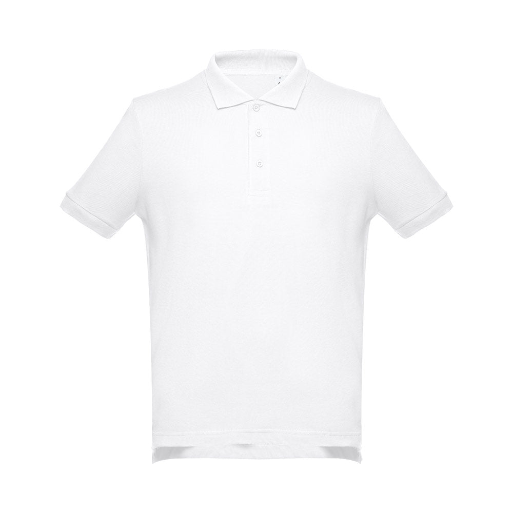 Polo Masculino Manga Curta em Algodão Branco THC ADAM WH.