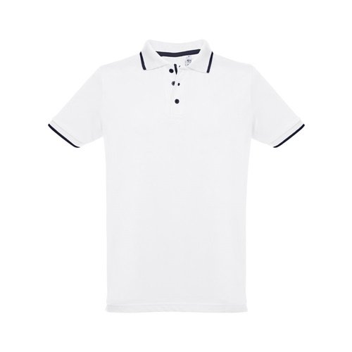 Polo Bicolor THC ROME WH para Homem em Algodão Branco