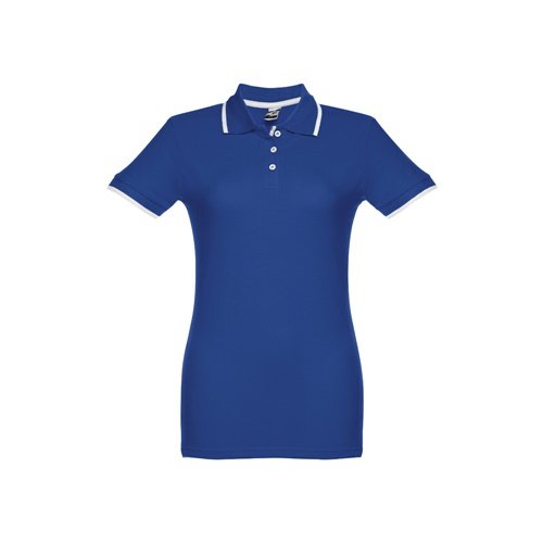 THC ROME WOMEN - Polo Bicolor Senhora em Algodão Piqué