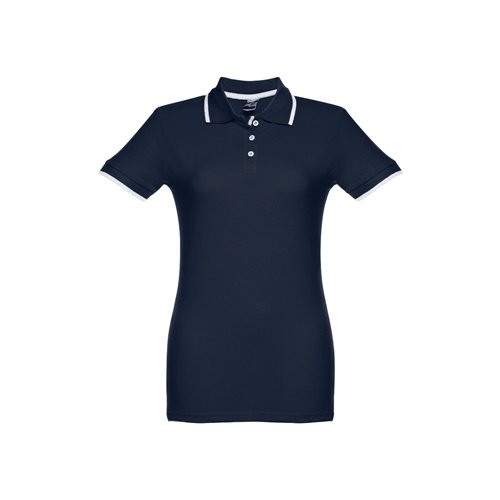 THC ROME WOMEN - Polo Bicolor Senhora em Algodão Piqué