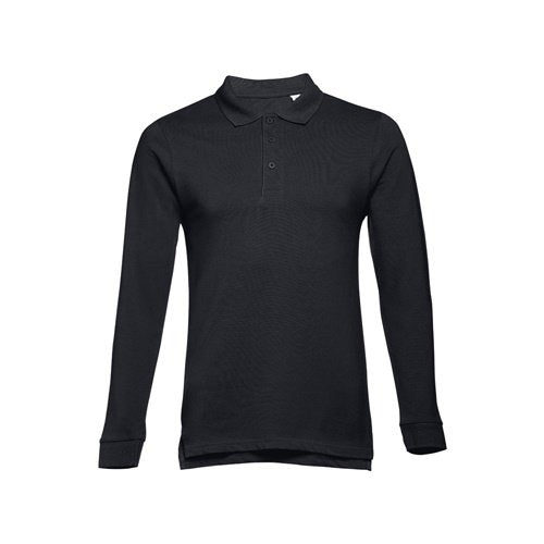 Polo de Manga Comprida para Homem em Algodão Cardado THC BERN