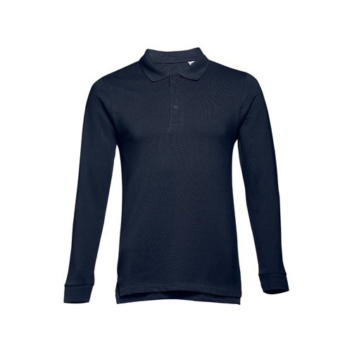 Polo de Manga Comprida para Homem em Algodão Cardado THC BERN