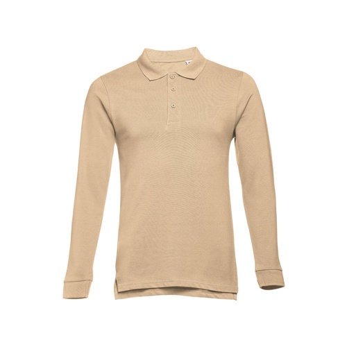 Polo de Manga Comprida para Homem em Algodão Cardado THC BERN