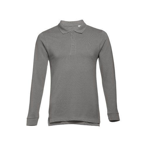 Polo de Manga Comprida para Homem em Algodão Cardado THC BERN