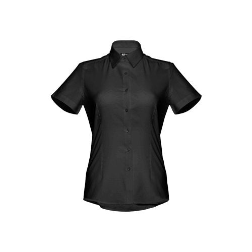 THC London Women - Camisa Oxford Manga Curta Senhora