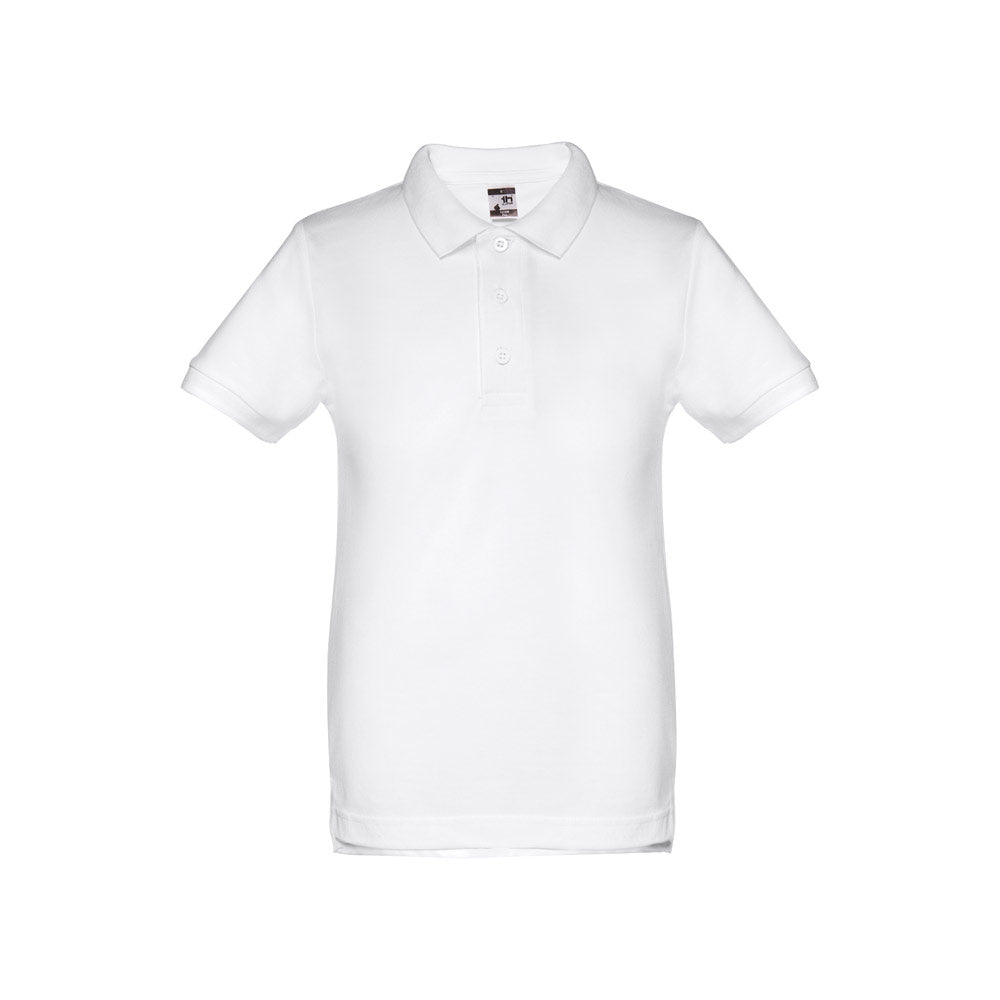 Polo Infantil Unissexo THC Adam Kids Manga Curta Branco