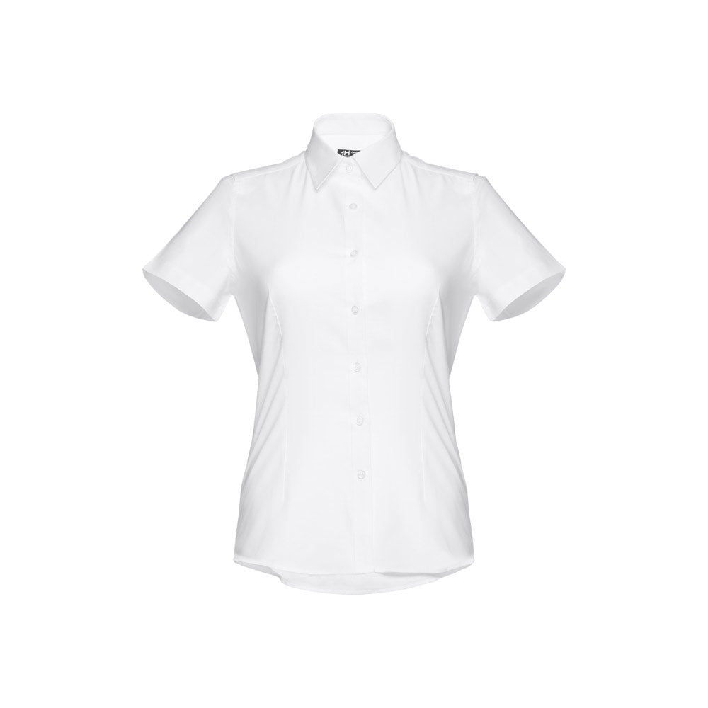 Camisa Oxford de Manga Curta para Senhora THC London Women Branca