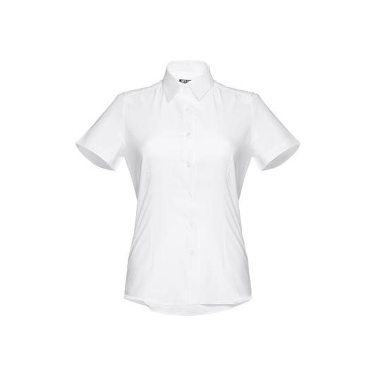 Camisa Oxford de Manga Curta para Senhora THC London Women Branca