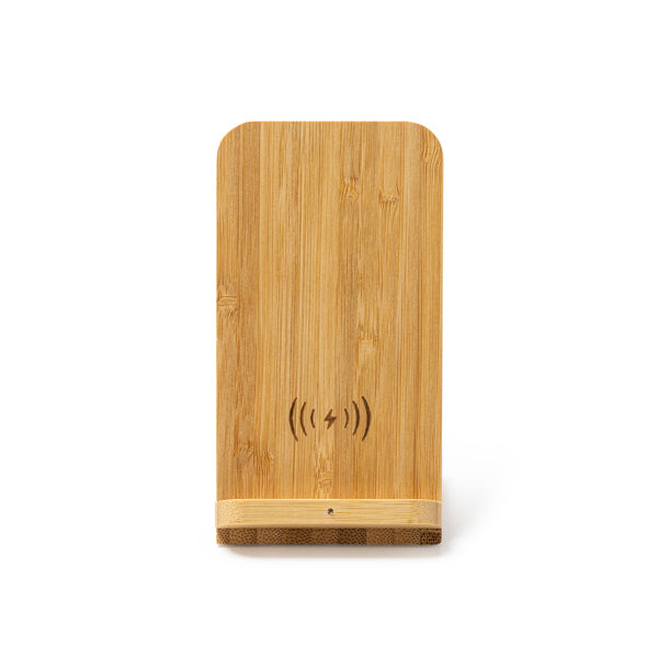 Carregador Sem Fios em Bambu Natural