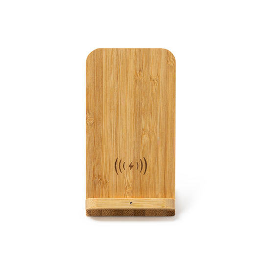 Carregador Sem Fios em Bambu Natural