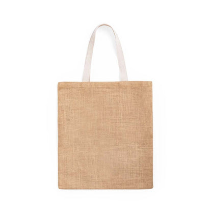 Bolsa Ecológica de Yute Natural com Asas Verdes