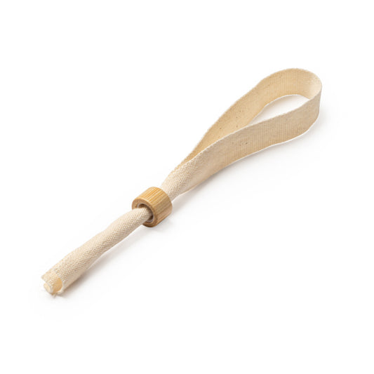 Pulseira de Algodão Natural com Fecho em Bambu - ORBIT