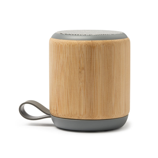 Altifalante Bluetooth em Bambu com Base de Silicone