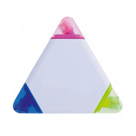 Marcador Fluorescente Trico 3 Cores Corpo Triangular