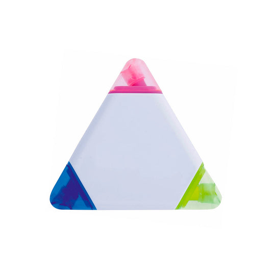 Marcador Fluorescente Trico 3 Cores Corpo Triangular