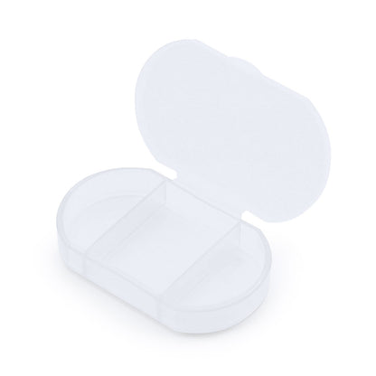 Caixa de Comprimidos Translúcida com 3 Compartimentos