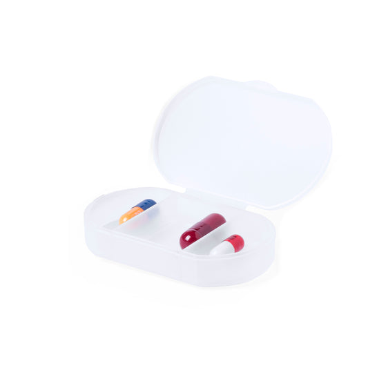 Caixa de Comprimidos Translúcida com 3 Compartimentos