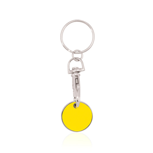 Moeda de Chaveiro Metal Colorido e Divertido