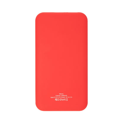 Powerbank de Plástico 10000mAh com Luz LED