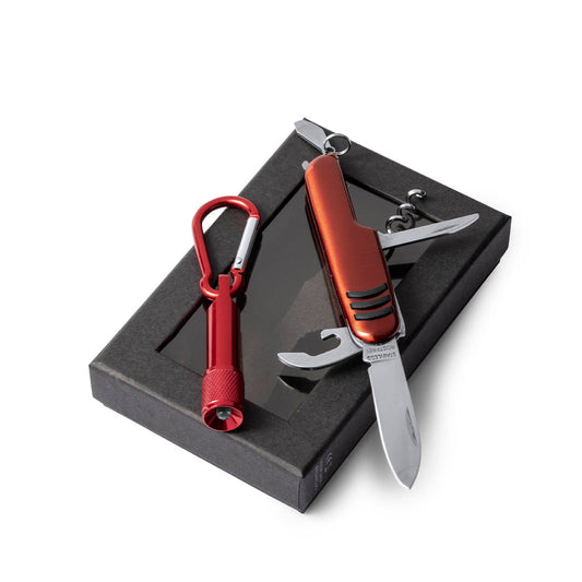 Conjunto Faca Alumínio 7 Funções com Lanterna