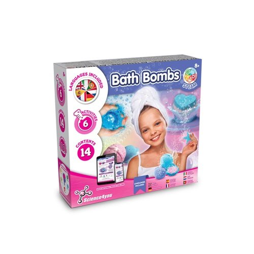 Kit de Bombas de Banho para Crianças com Atividades Didáticas