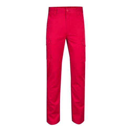 Calças Stretch Multibolsos Slim Fit em Algodão, EME e Poliéster