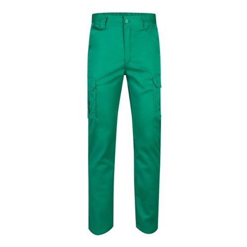 Calças Stretch Multibolsos Slim Fit em Algodão, EME e Poliéster