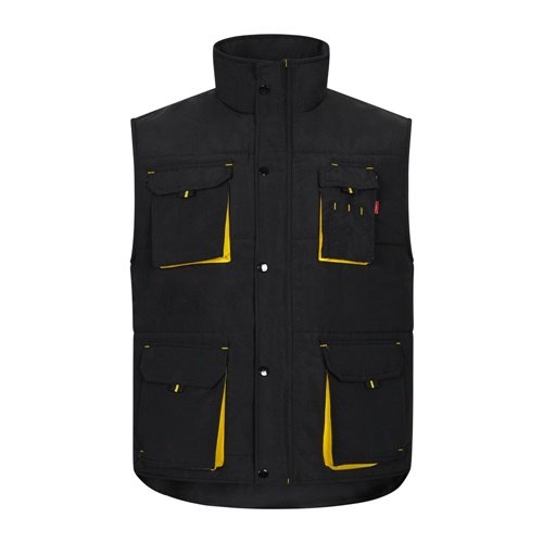 Colete acolchoado bicolor multibolsos VL NERGAL 120g/m² em poliéster