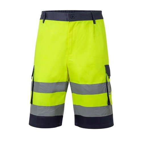 Bermudas Bicolor Multibolsos VL HADES com Faixas Refletoras