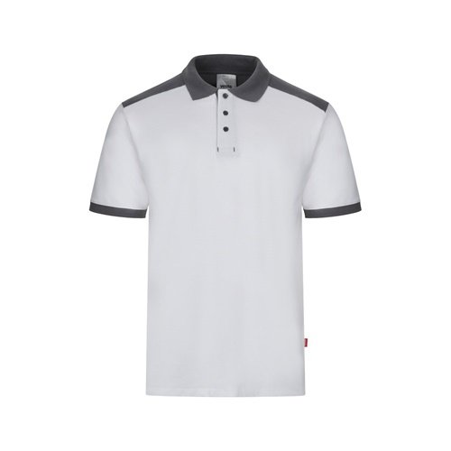Polo piqué stretch bicolor de manga curta VL VELES (200g/m²)