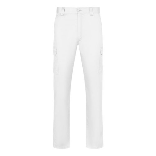 Calças de Sarja VL HERMES com Vários Bolsos e Cós Elástico