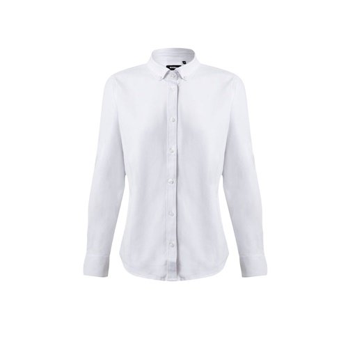 Camisa Oxford Feminina VL Prithvi em Algodão, Poliéster e Elastano