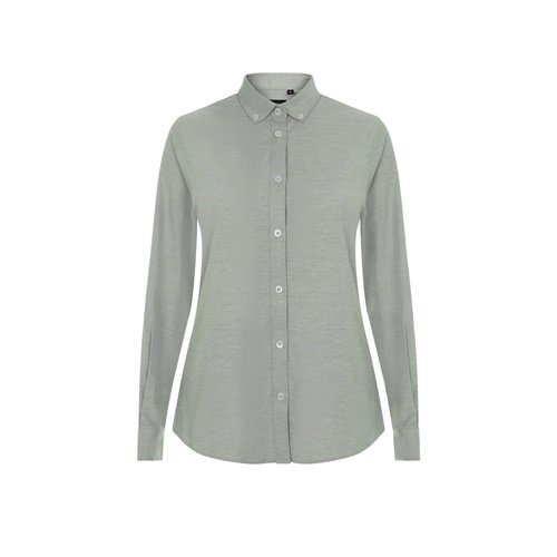 Camisa Oxford Feminina VL Prithvi em Algodão, Poliéster e Elastano