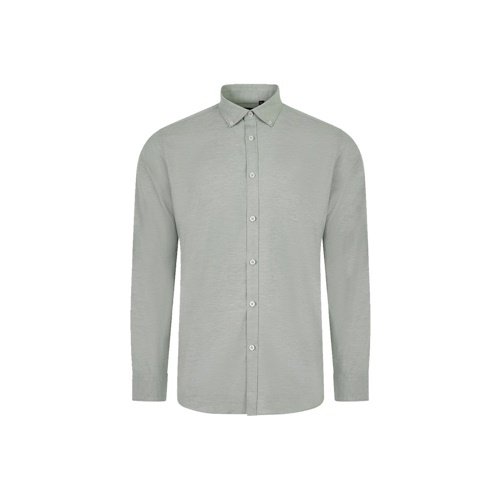Camisa Oxford Homem VL Prithvi em Algodão, Poliéster e Elastano