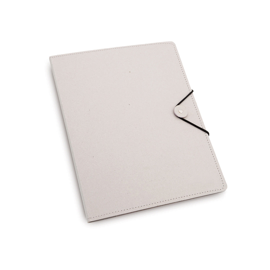Carpeta Elegante com Fecho Elástico e Bloco Extraível