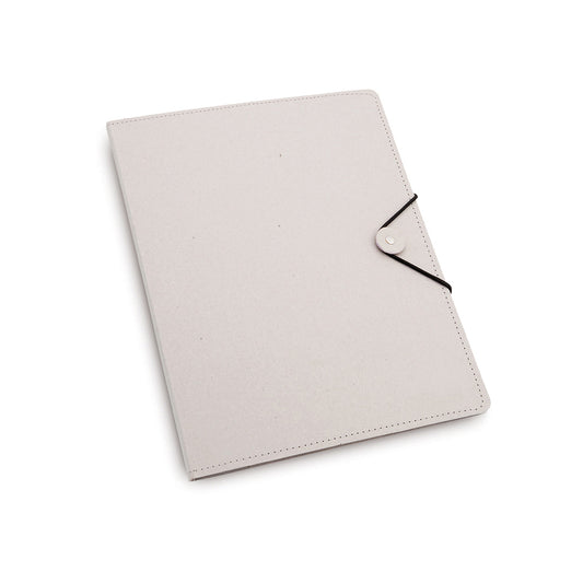 Carpeta Elegante com Fecho Elástico e Bloco Extraível