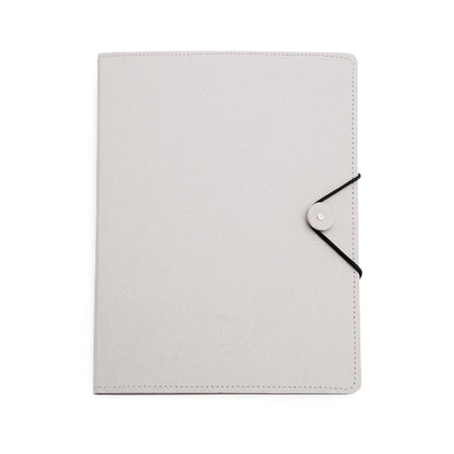 Carpeta Elegante com Fecho Elástico e Bloco Extraível