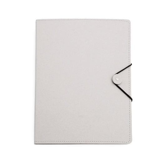 Carpeta Elegante com Fecho Elástico e Bloco Extraível
