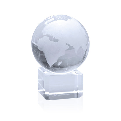 Bola de Cristal Terra com Base Personalizada
