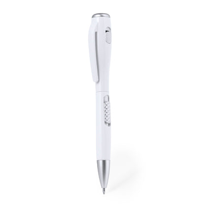 Caneta com Lanterna LED Integrada - Design Minimalista